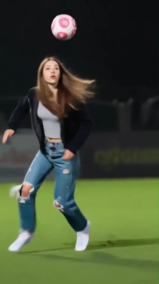 Scorer in ripped jeans